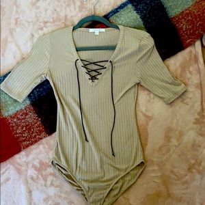 Strung up midi sleeve bodysuit